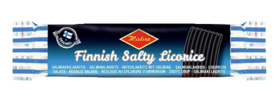 Halva Finnish Salty Licorice 60g