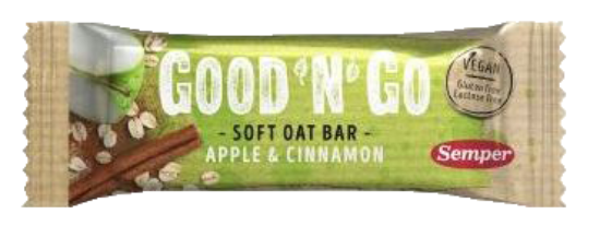 GoodN Go Bar Eple & Kanel 35g, Semper