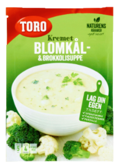 Blomkål- & Brokkolisuppe 65 g, Toro