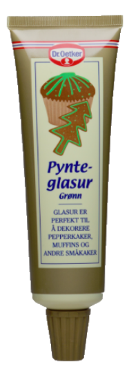 Pynteglasur Grønn 125g