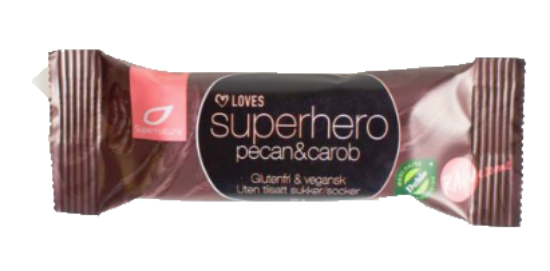 Superhero Bar Pecan & Carob 35g