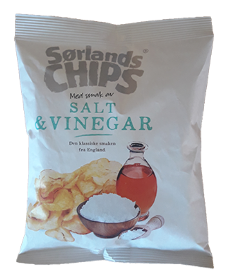 Sørlands Chips Salt & Vinegar