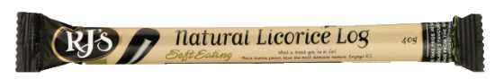 RJ`S Natural Licorice Log 40g