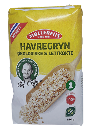 Havregryn Økologiske & Lettkokte 750g