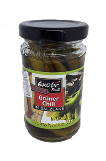 Exotic Grønn Chili I Vann 100g