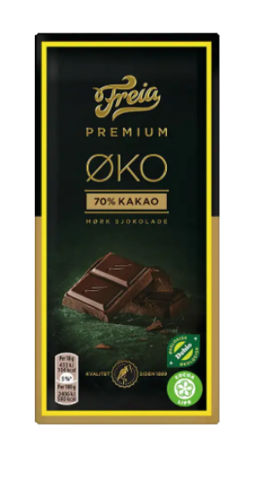 Premium Øko 70 Mørk Sjokolade 90g