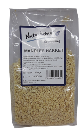 Hakkede Mandler 200g