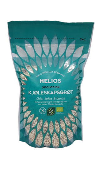 Helios Kjøleskapsgrøt Chia & Coconut 225g