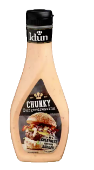 Chunky Burgerdressing Idun 455g