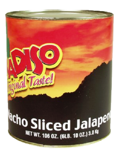 Nacho Sliced Jalapenos 2,89kg