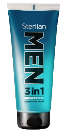 Sterilan Men 3 In 1 Shower Gel 200ml