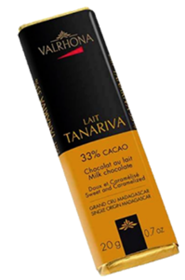 Valrhona Lait Tanariva 33 Kakao 20g