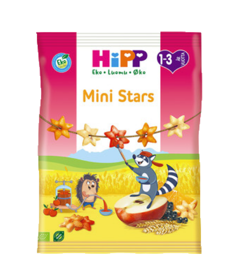 Hipp Mini Stars 1-3 år  30 g