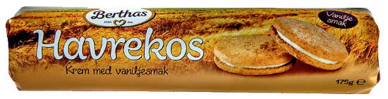 Berthas Havrekos m/Vaniljesmak 175g