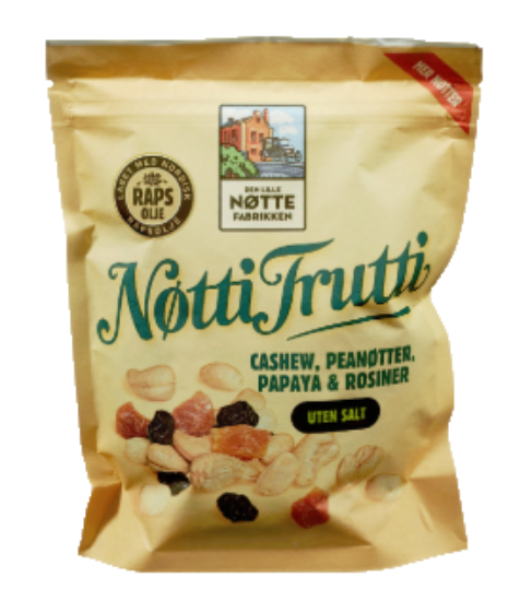 DLN Nøtti Frutti U/Salt 360g