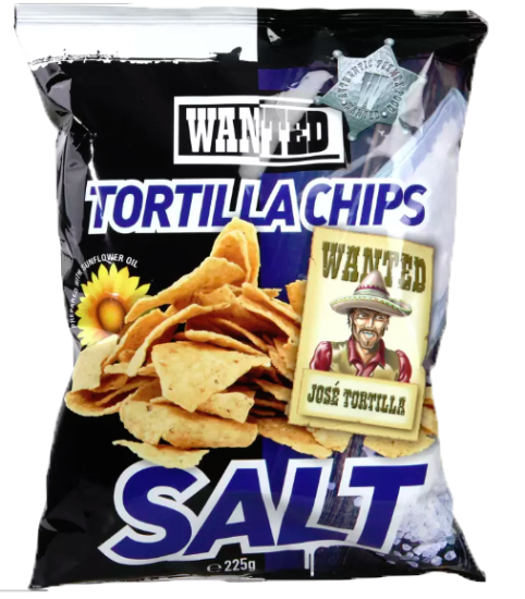 Wanted Tortillachips Salt 225g