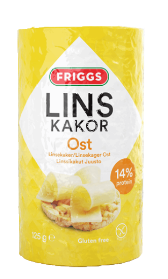 Friggs Linsekaker m/Ost 125g