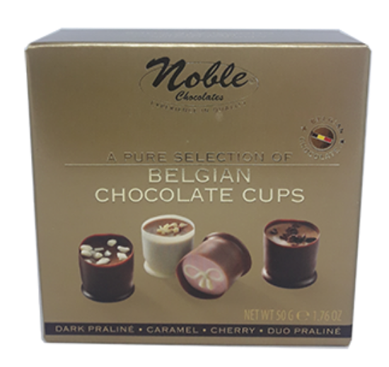 Belgian Chocolate Cups 50g