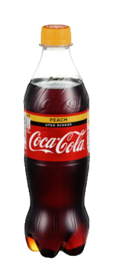 Coca-Cola Peach Uten Sukker 0,5l