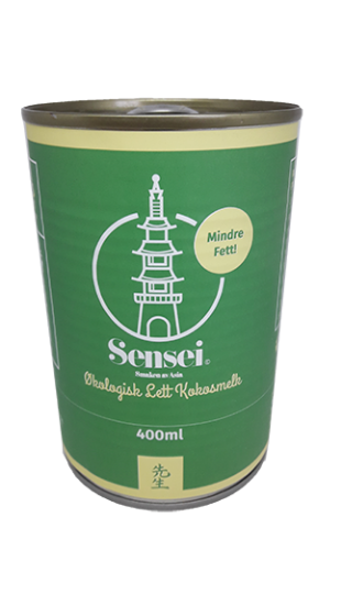 Sensei Økologisk Kokosmelk Lett 400ml