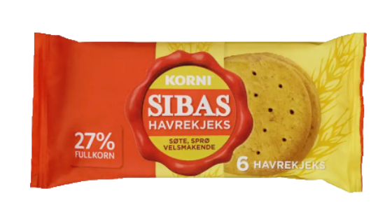 Sibas Havrekjeks 50g