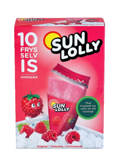 Sun Lolly Bringebær 650g