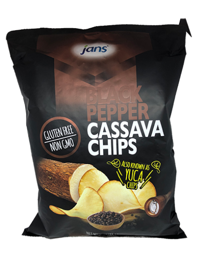 Cassava Chips m/Pepper 84g