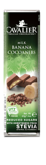 Cavalier Melkesjokolade M/Banan 40g