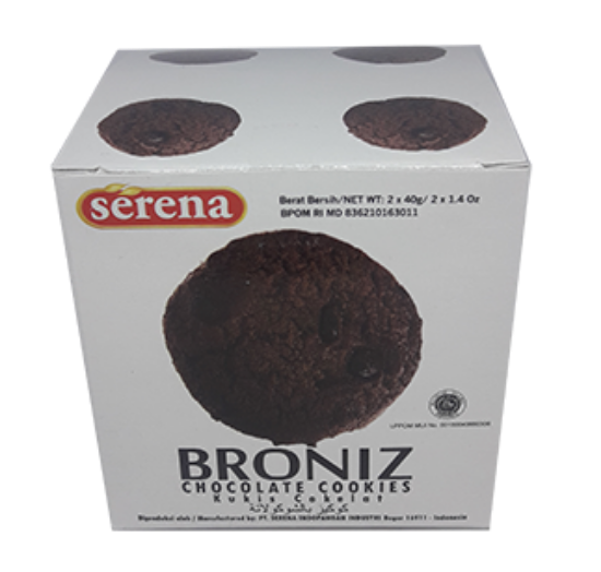 Broniz Chocolate Cookies 80g