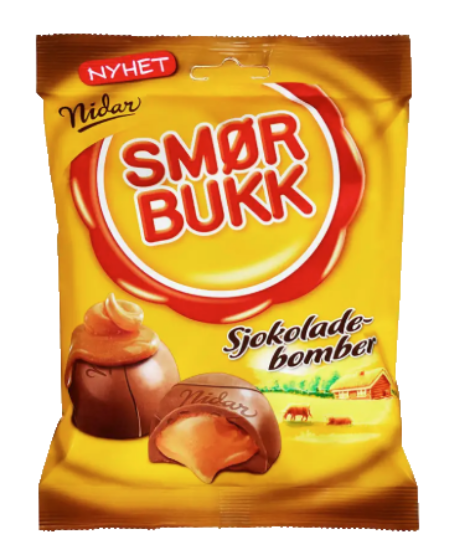 Smørbukk Sjokoladebomber 168g