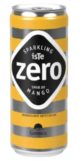Iste Zero Sparkling m/Mango 0,33l