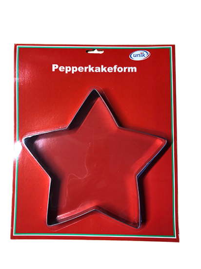Pepperkakeform Stjerne 24cm