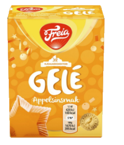 Gelè m/Appelsinsmak 125g