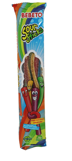 Bebeto Sour Sticks Mix Fruit 35g