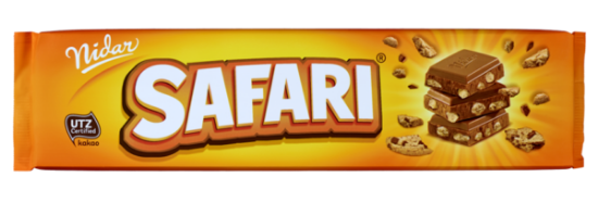 Safari Sjokoladeplate 165g