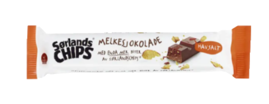 Melkesjokolade M/Sørlandschips 40g