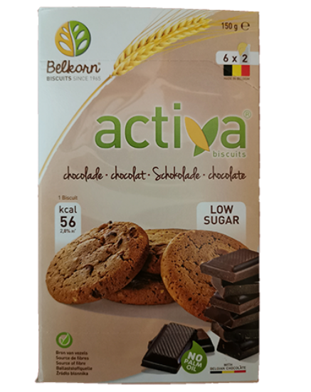 Activa Sjokoladekjeks Fullkorn 150g