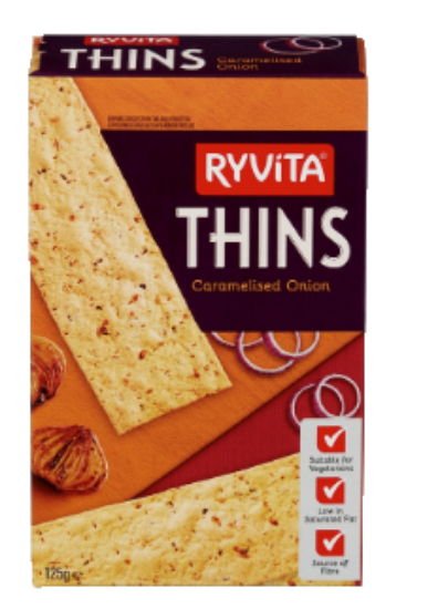 Thins Caramelised Onion 125g