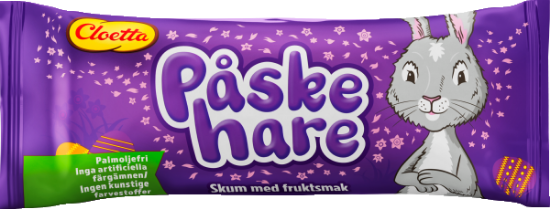 Påskehare Skum Med Fruktsmak 22g