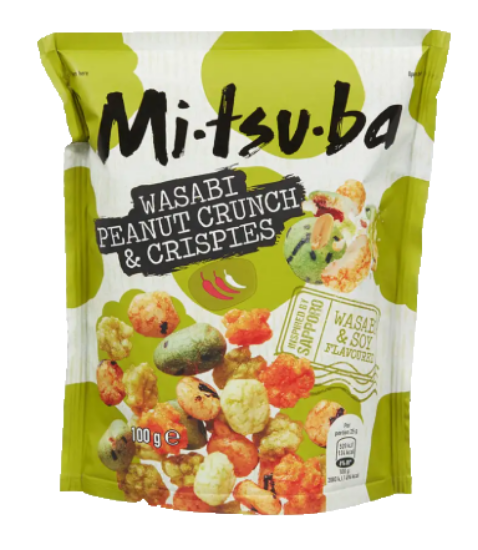 Mitsuba Wasabi Peanut Crunch & Crisp 100g