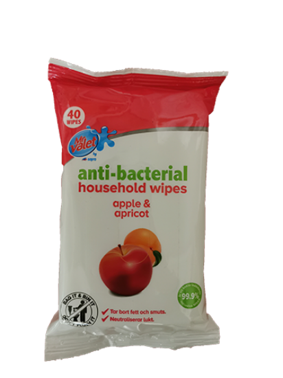Anti-Bacterial Apple&Apricot 40Wipes