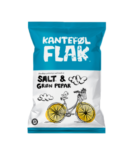 Kanteføl Flak Salt & Pepper 70g