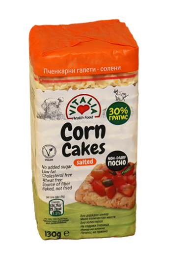 Corn Cakes Salted 130g