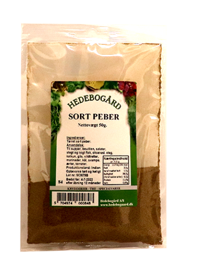 Hedebogård Sort Pepper Pulver 50g