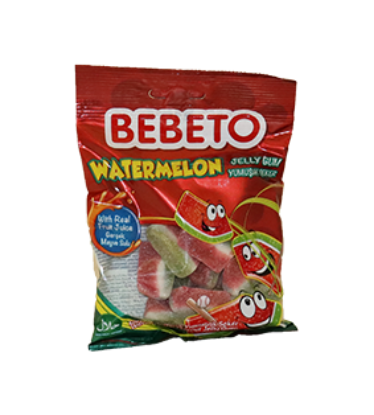 Bebeto Watermelon Jelly Gum 80g