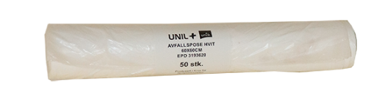 Avfallspose hvit 35l