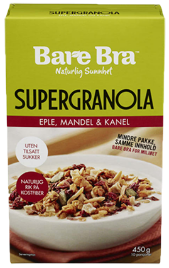 Supergranola Eple/Mandel & Kanel 450g