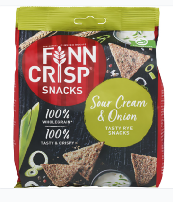 Finn Crisp Snacks Sour Cream & Onion 150g