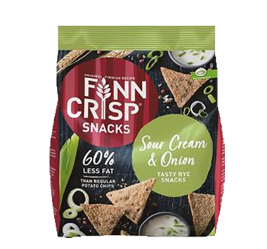 Finn Crisp Snacks Sour Cream & Onion 150g