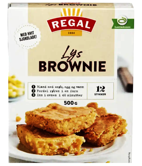 Lys Brownie 500g Regal